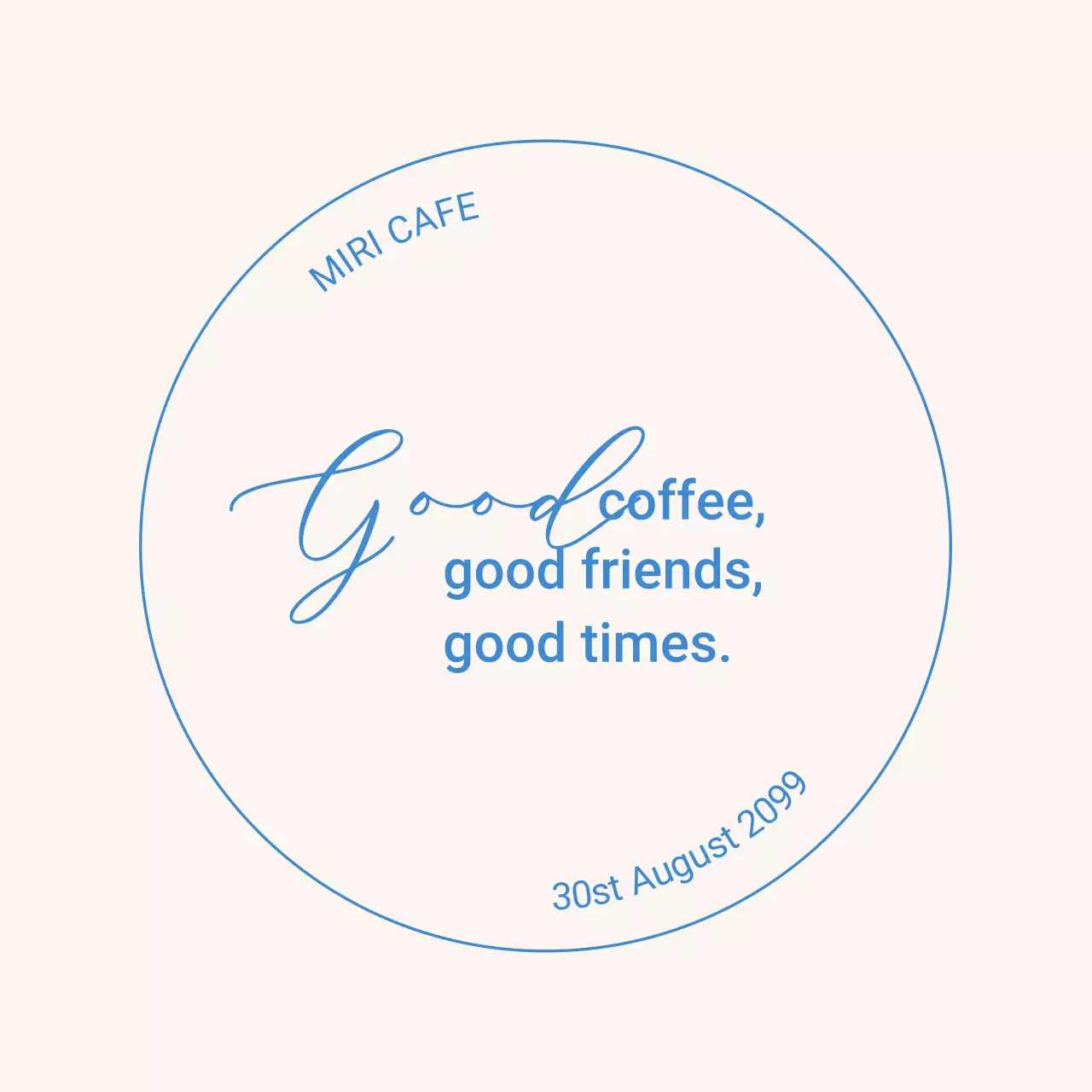 ブルーが印象的な感性豊かなカフェコースター