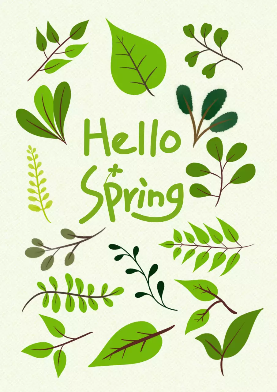 연두 자연 봄 인사