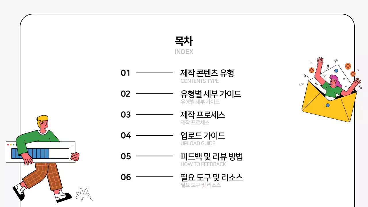 흰색 모던 마케팅 설명서
