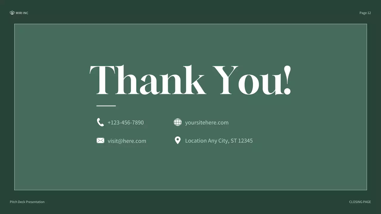 Green Modern Company Introduction Presentation