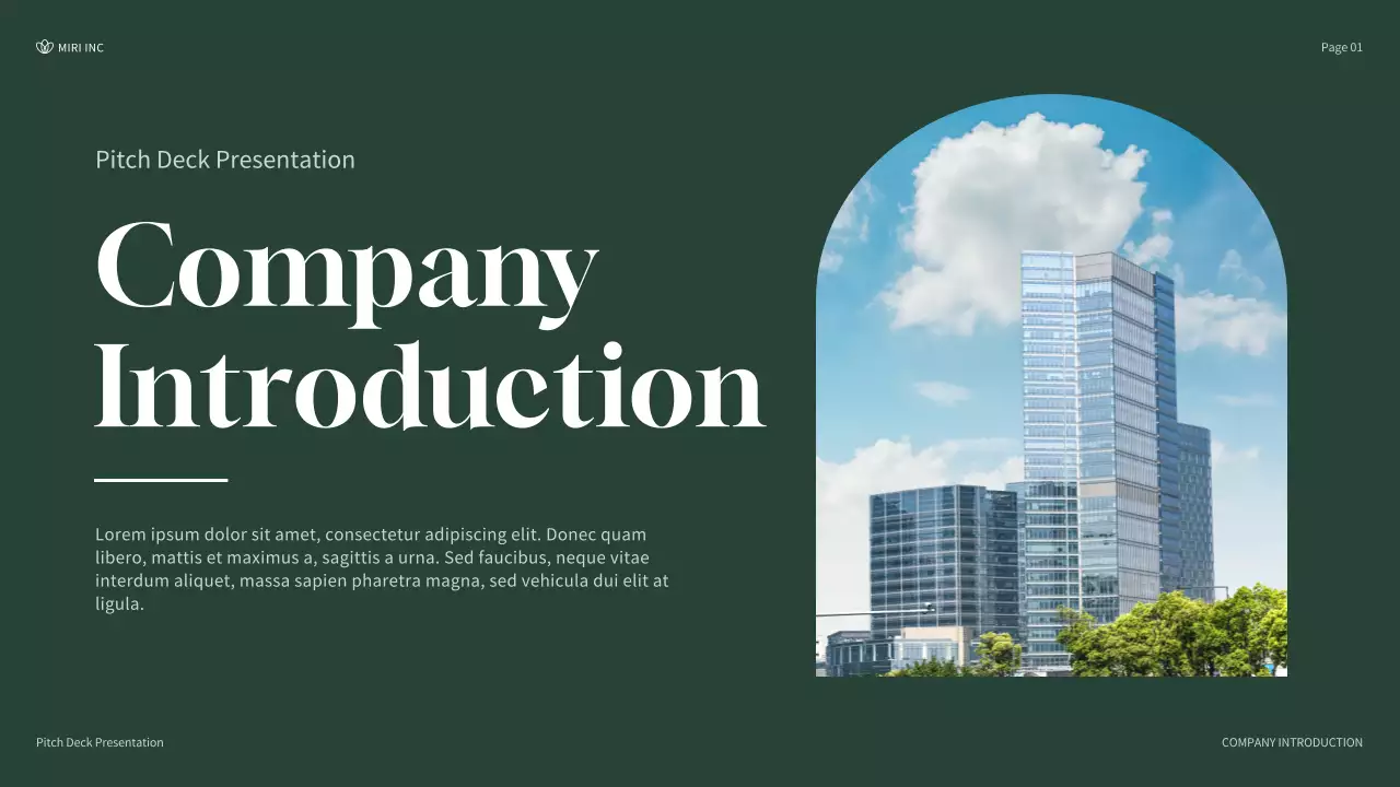 Green Modern Company Introduction Presentation