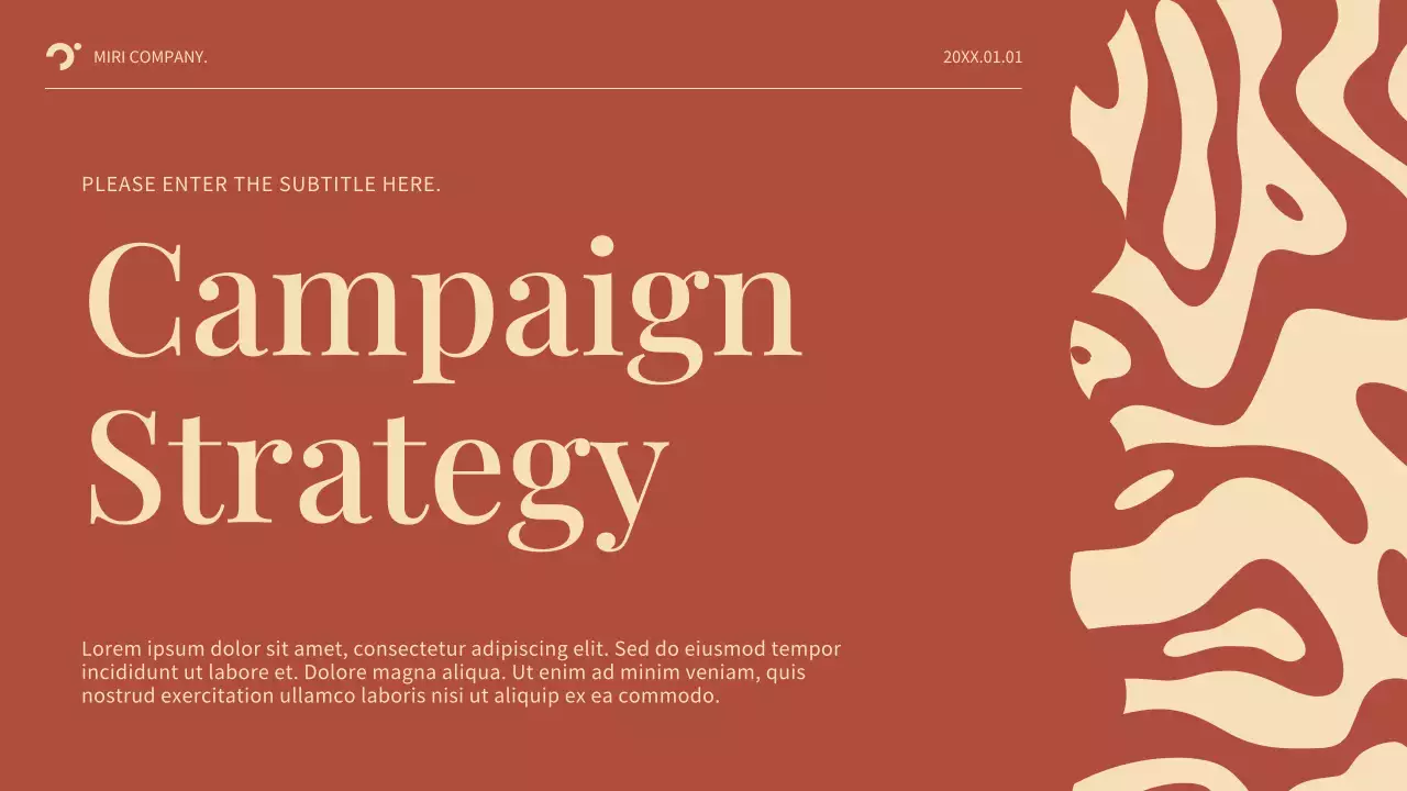 Beige Minimal Campaign Strategy Presentation