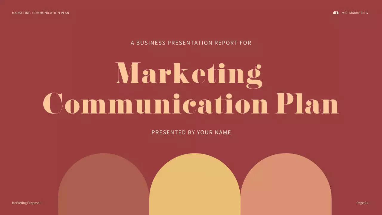 Red Modern Marketing Plan Presentation