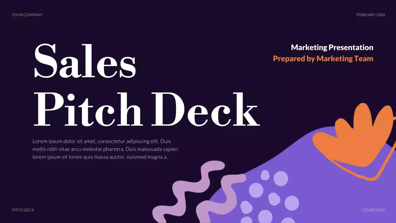 Purple Modern Sales Pitch Presentation