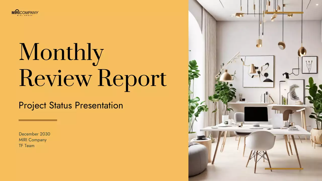 Beige Professional Project Report Presentation