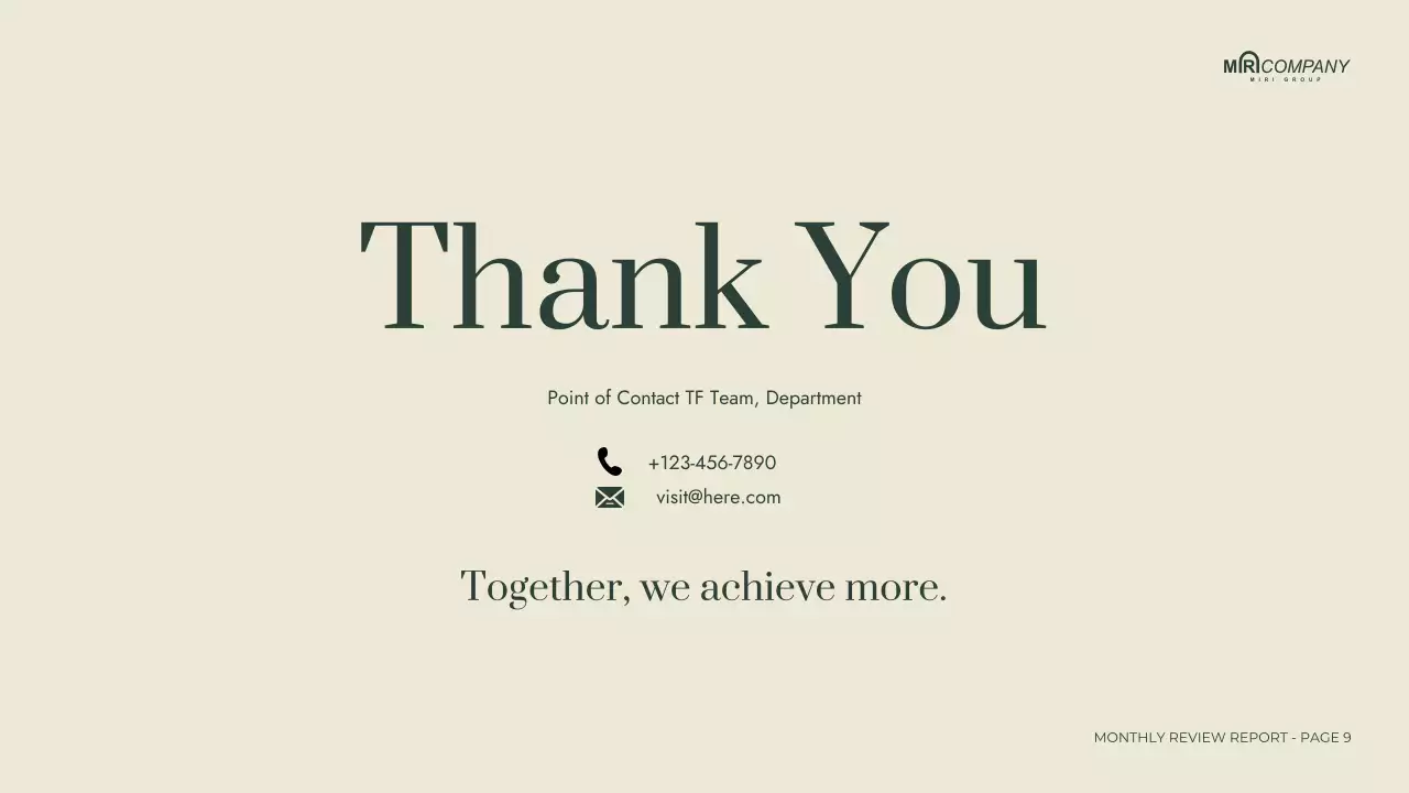 Beige Professional Project Report Presentation