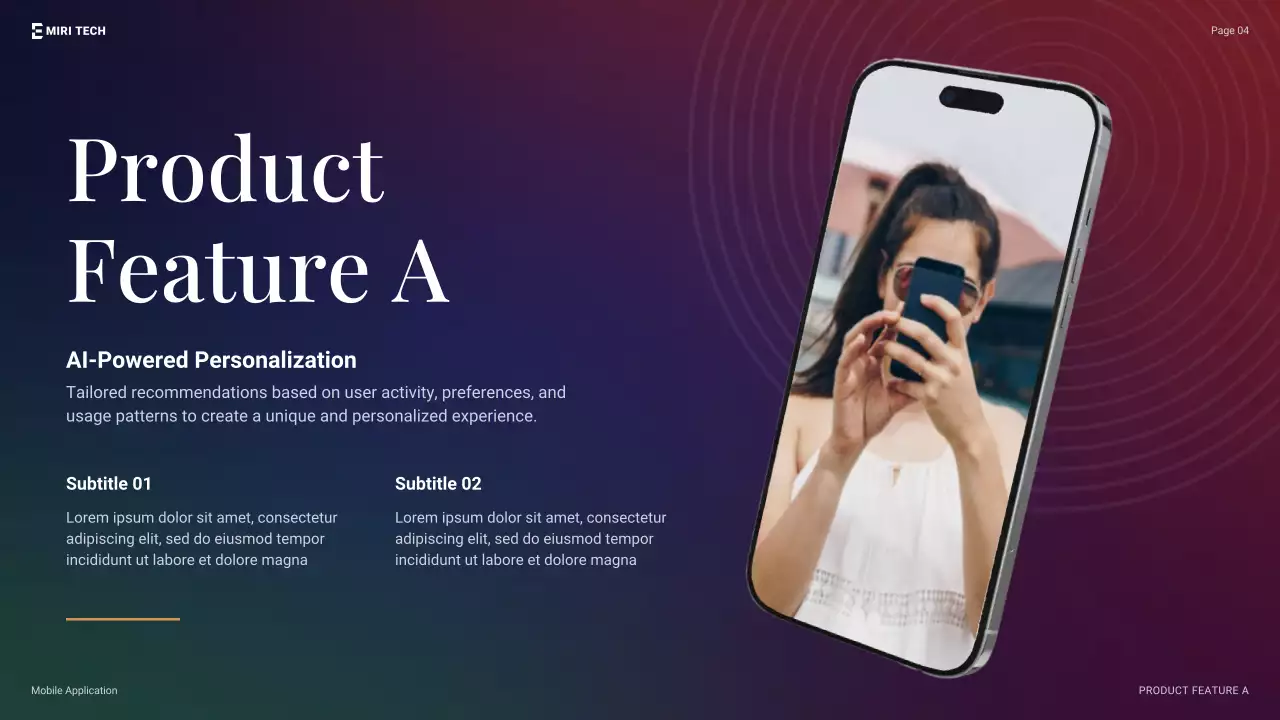 Blue Modern Mobile Application Presentation