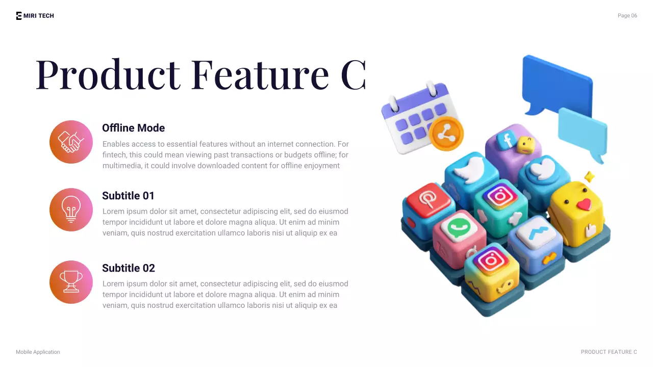 Blue Modern Mobile Application Presentation