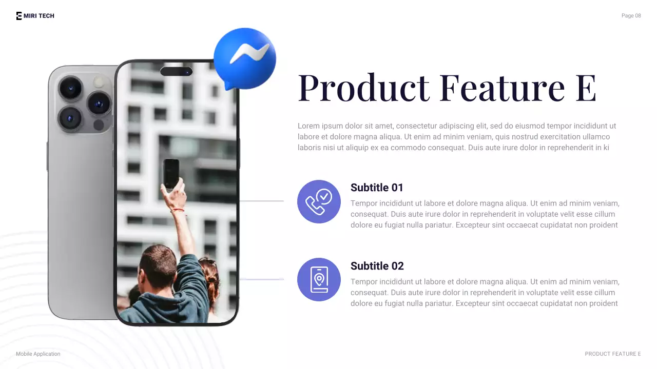 Blue Modern Mobile Application Presentation
