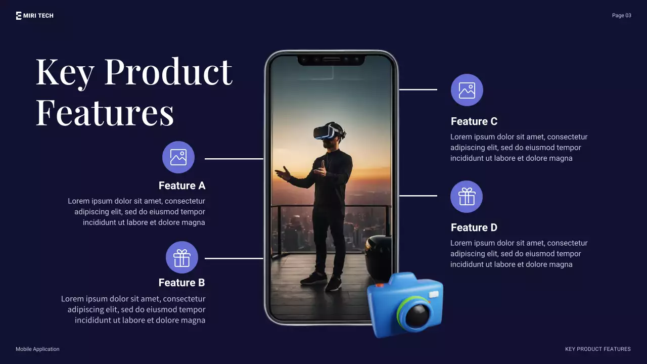 Blue Modern Mobile Application Presentation