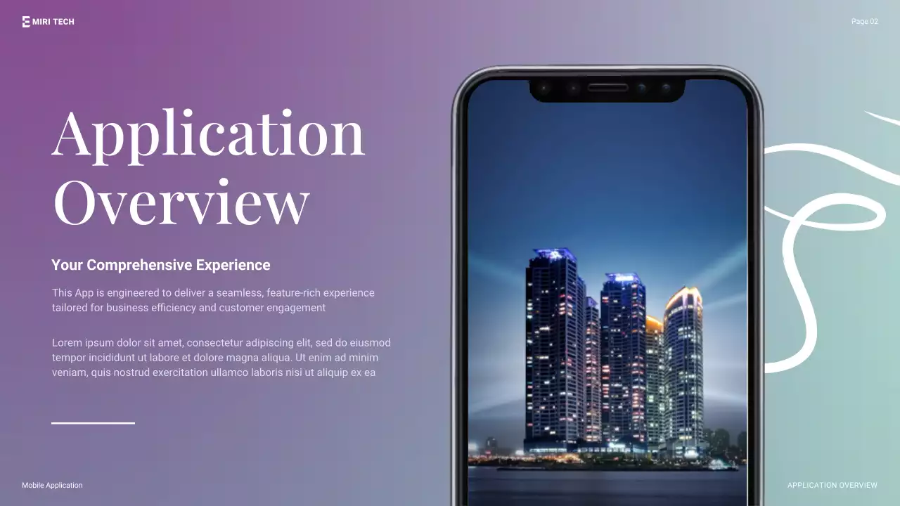 Blue Modern Mobile Application Presentation