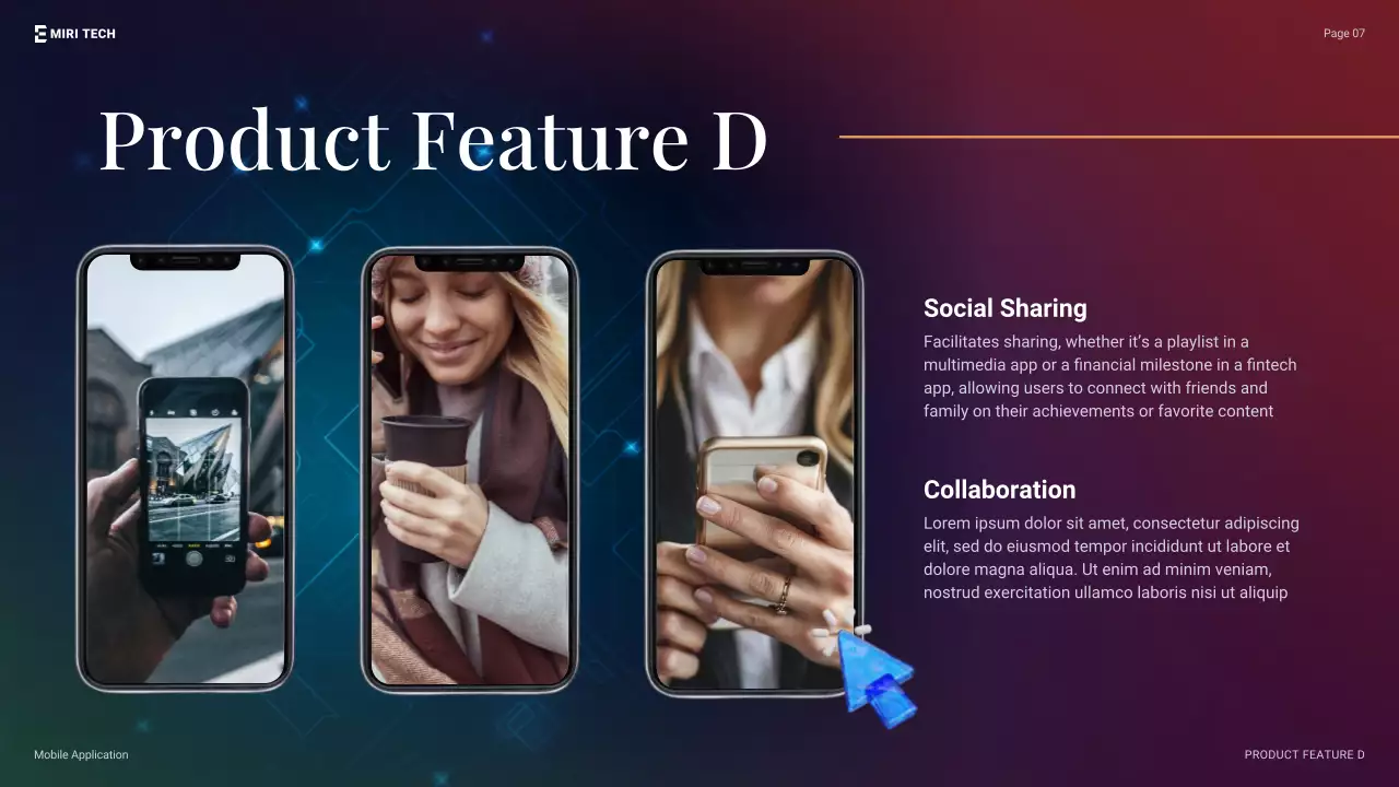 Blue Modern Mobile Application Presentation