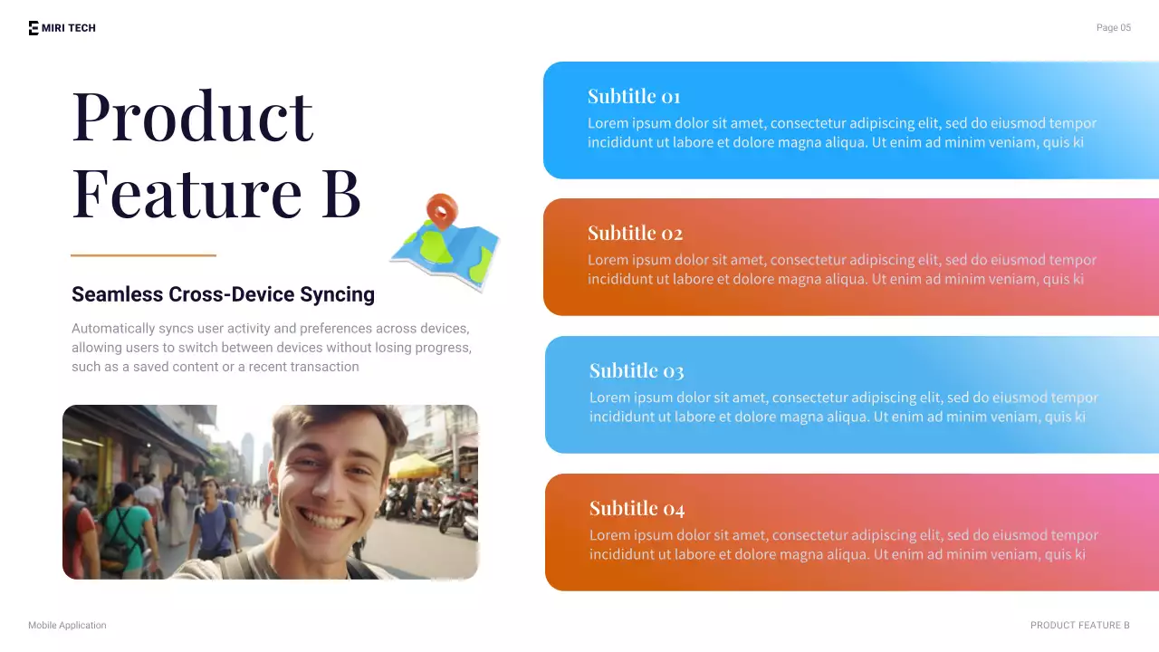 Blue Modern Mobile Application Presentation