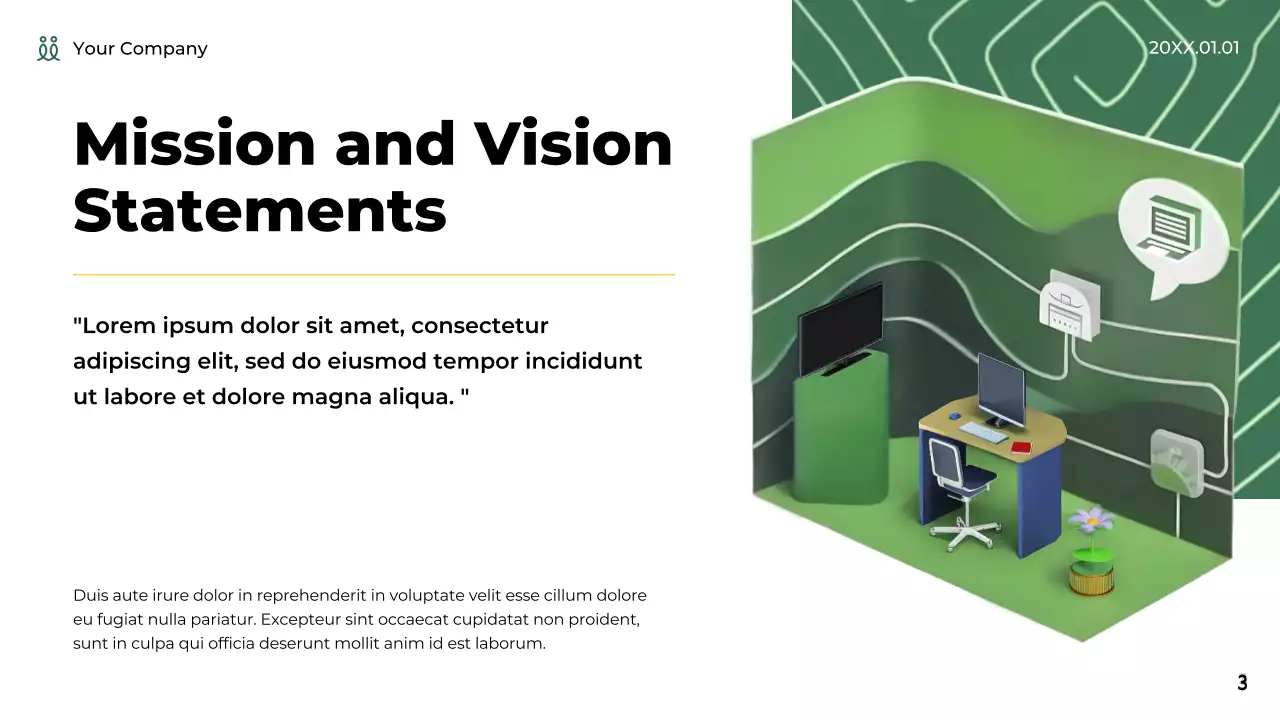 Green Modern Startup Pitch Presentation