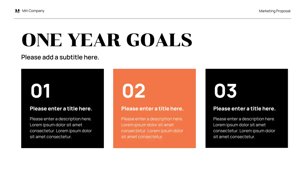 Black Modern Marketing Proposal Presentation