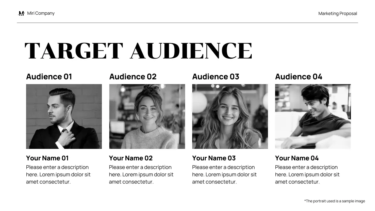 Black Modern Marketing Proposal Presentation