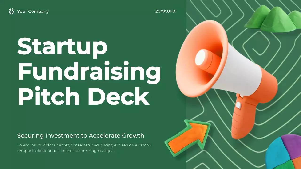 Green Modern Startup Pitch Presentation