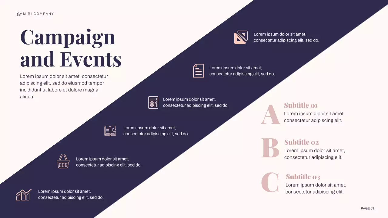 Navy Elegant Marketing Plan Presentation