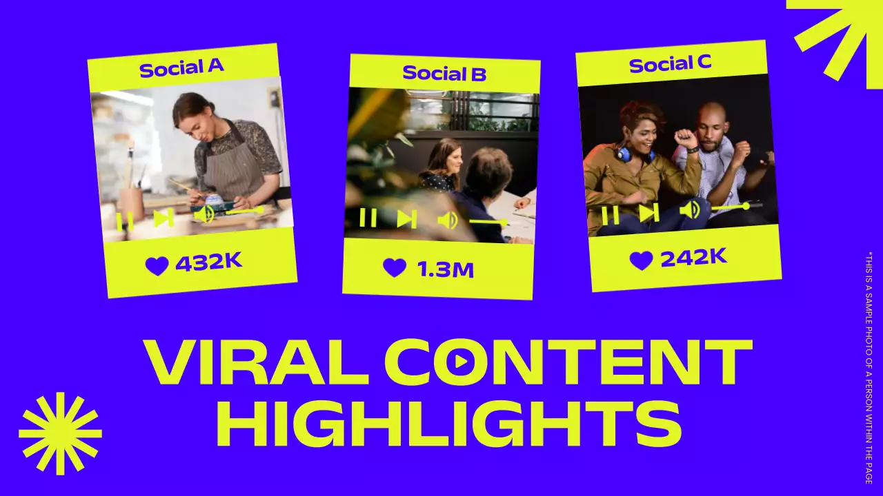 Lời mời thuyết trình về danh mục nội dung Blue Trendy