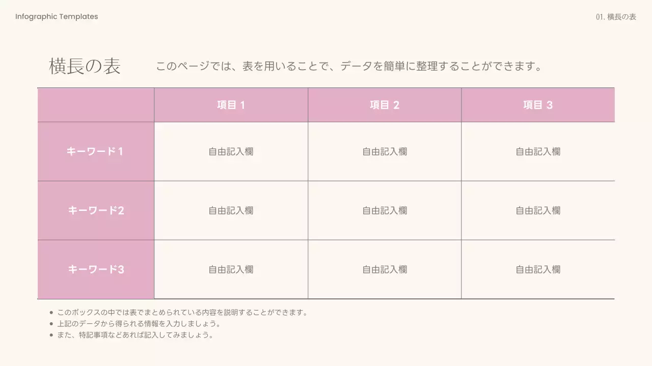 ピンク シンプル データ 企画書 プレゼンテーション
