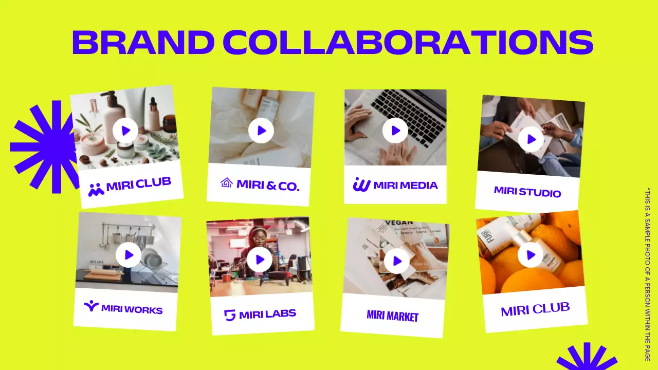 Lời mời thuyết trình về danh mục nội dung Blue Trendy