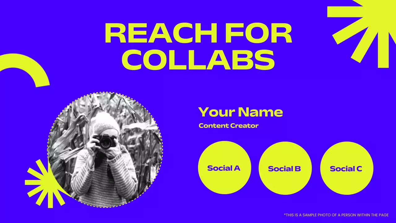 Lời mời thuyết trình về danh mục nội dung Blue Trendy