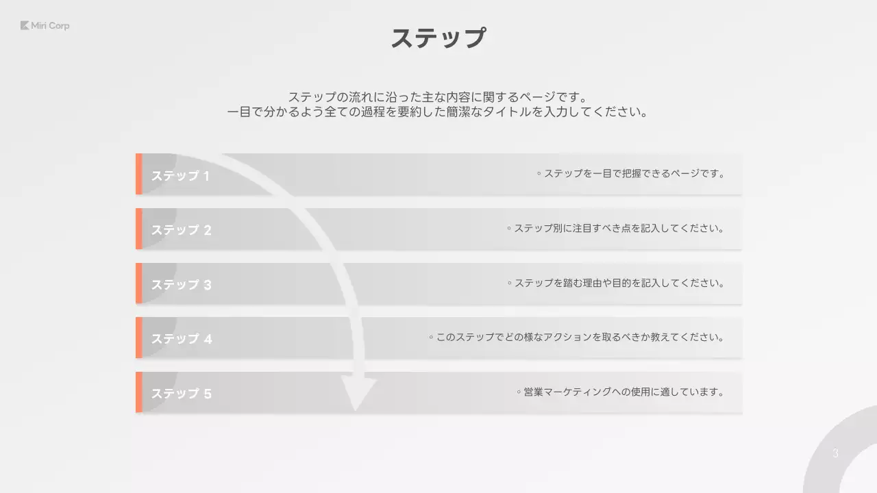 白 シンプル プラン プレゼンテーション