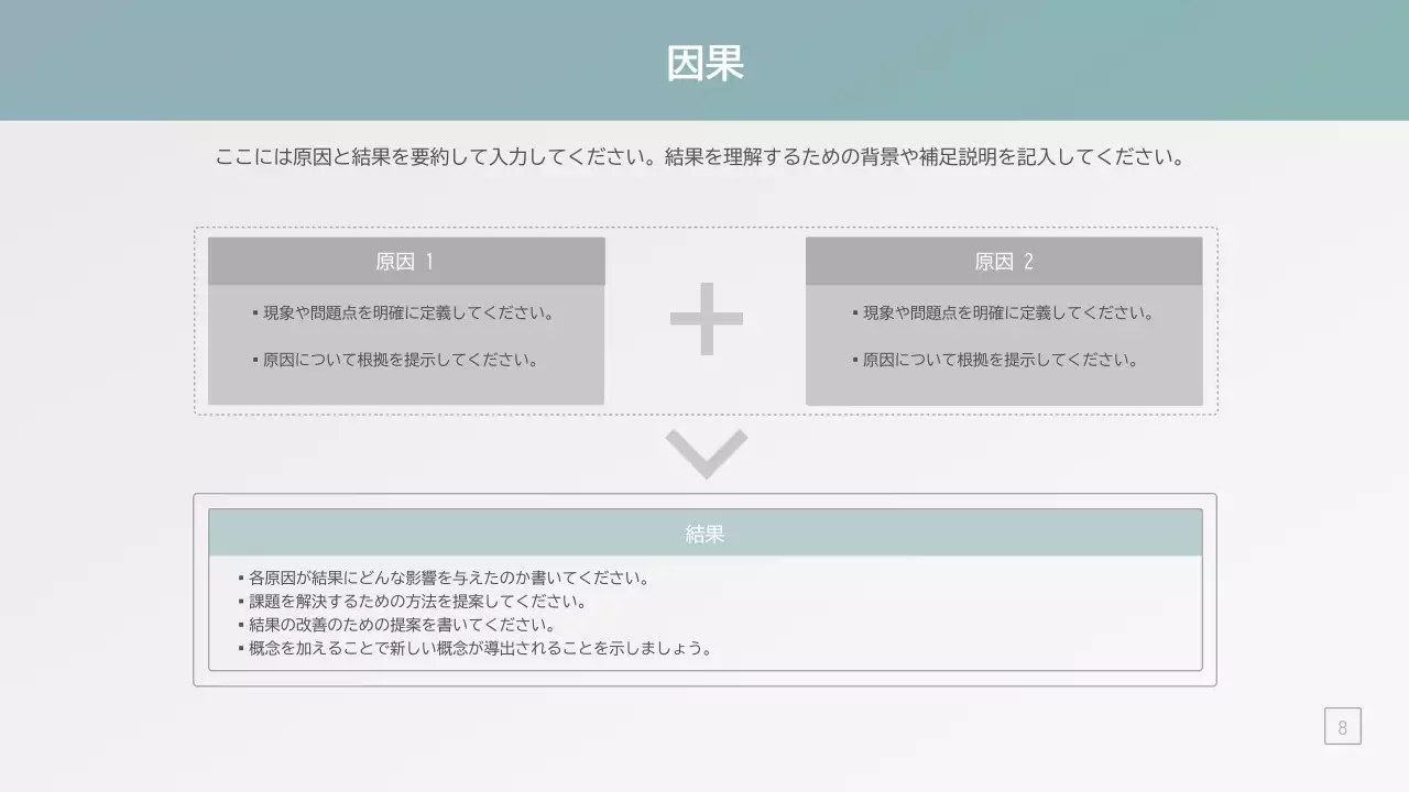 白 シンプル プラン プレゼンテーション