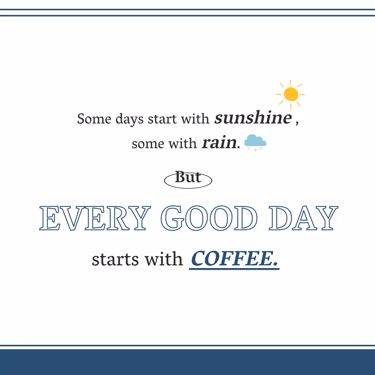 青と白のシンプルなカップ