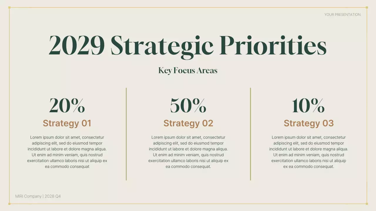 Green Professional Business Report Presentation