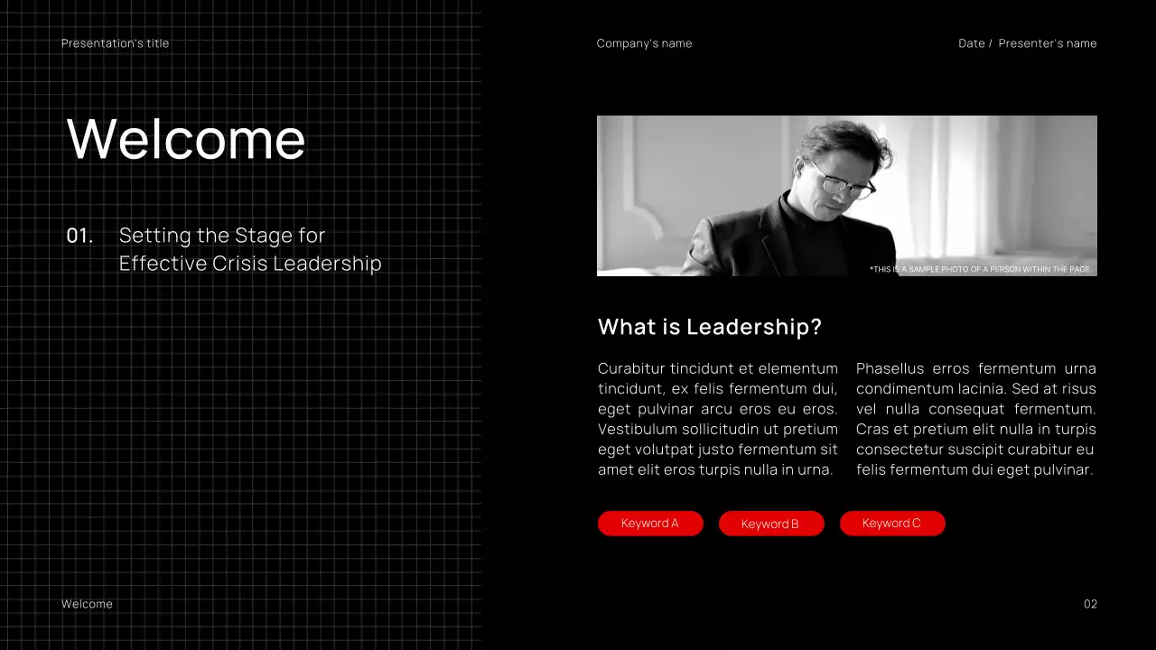 Red Minimal Business Webinar Materials Presentation
