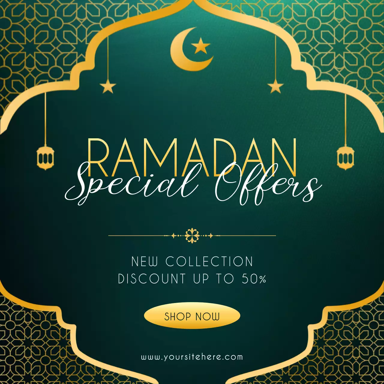 Green Traditional Ramadan Promotion Social Media Post