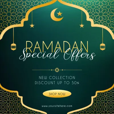Green Traditional Ramadan Promotion Social Media Post