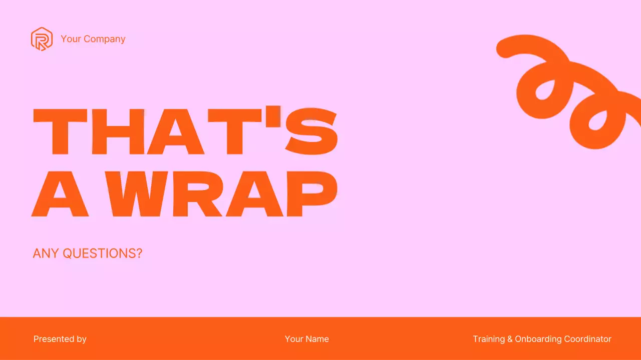 Pink and Orange Sales Training for Teams Presentation