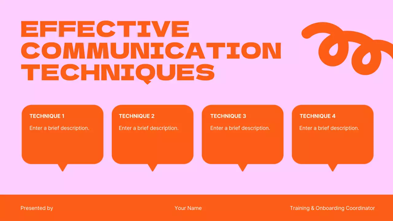 Pink and Orange Sales Training for Teams Presentation