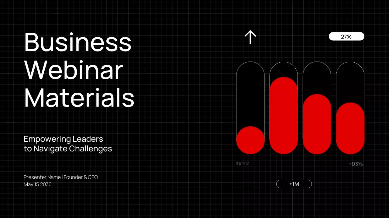 Red Minimal Business Webinar Materials Presentation