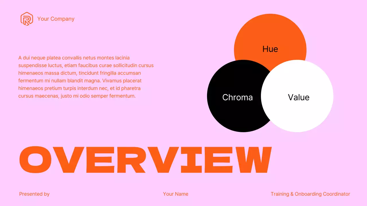 Pink and Orange Sales Training for Teams Presentation