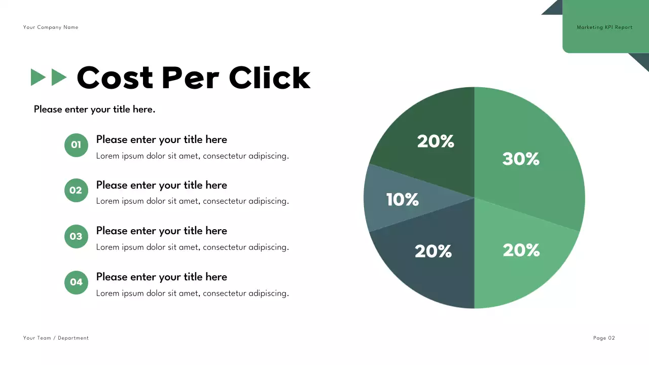 Green Modern Marketing Report Presentation