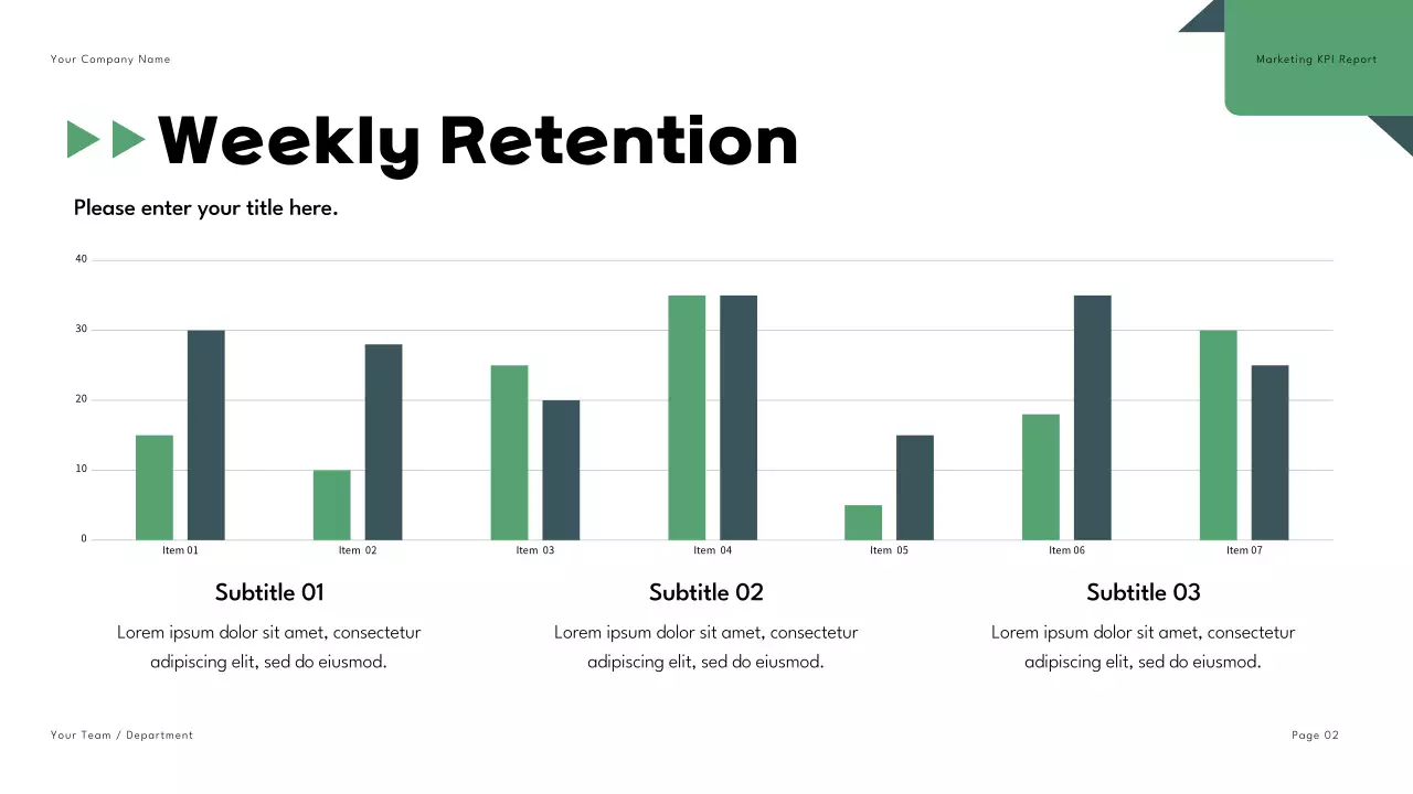 Green Modern Marketing Report Presentation