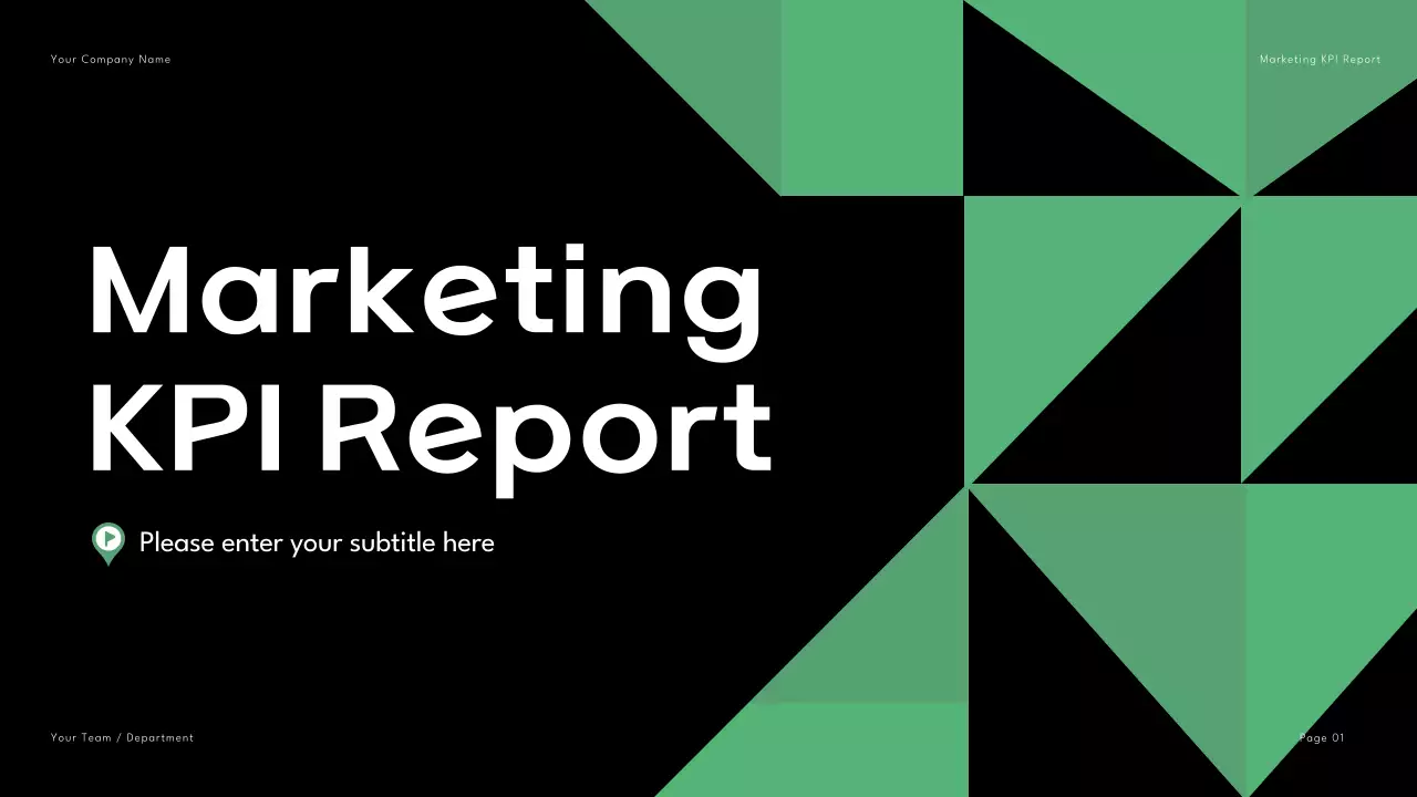 Green Modern Marketing Report Presentation