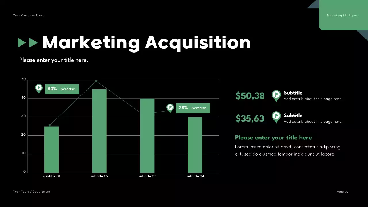 Green Modern Marketing Report Presentation