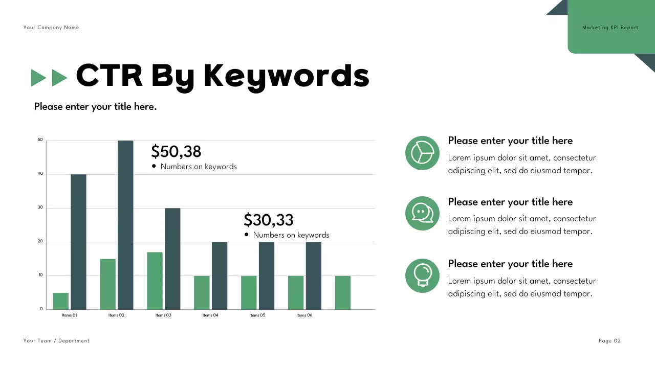 Green Modern Marketing Report Presentation