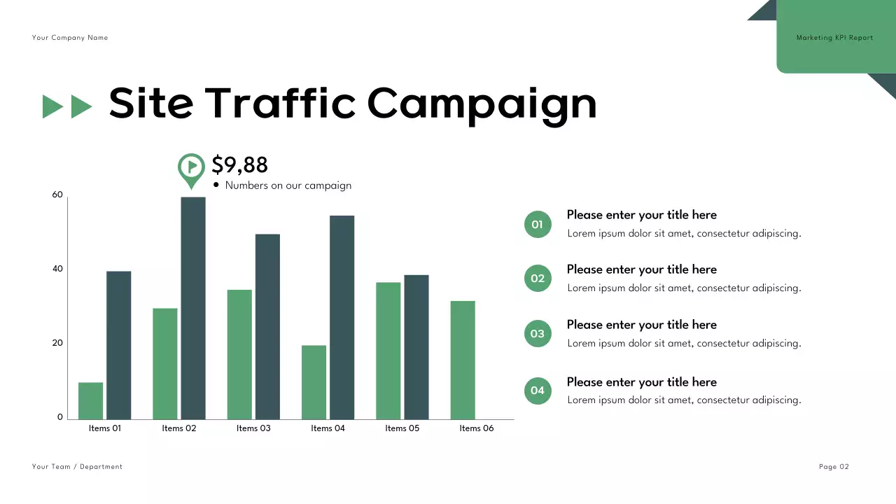 Green Modern Marketing Report Presentation