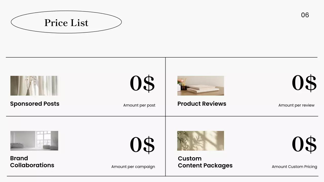 화이트 미니멀 콘텐츠 포트폴리오 프레젠테이션