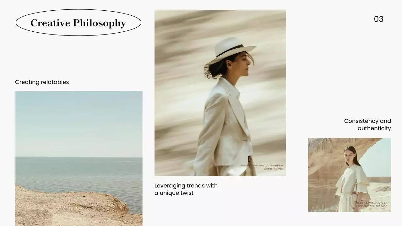 화이트 미니멀 콘텐츠 포트폴리오 프레젠테이션