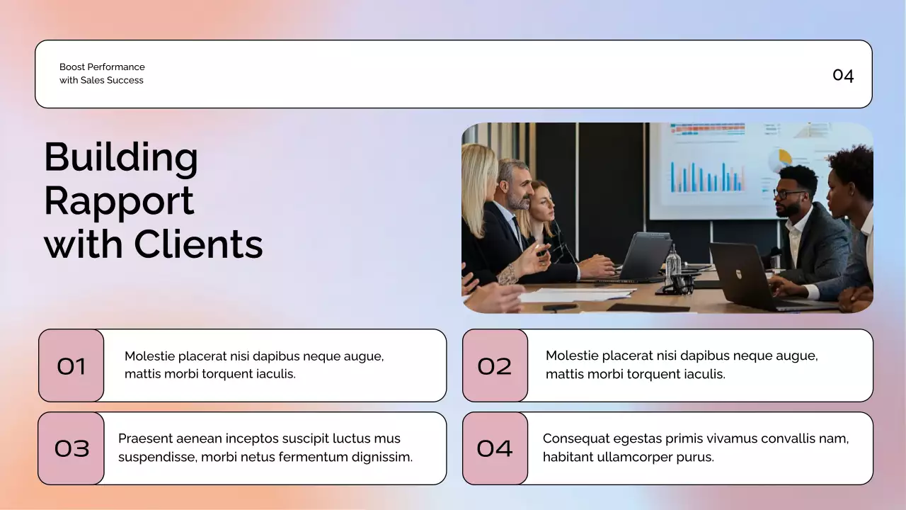 Apresentação do Guia de Vendas Pastel Modern