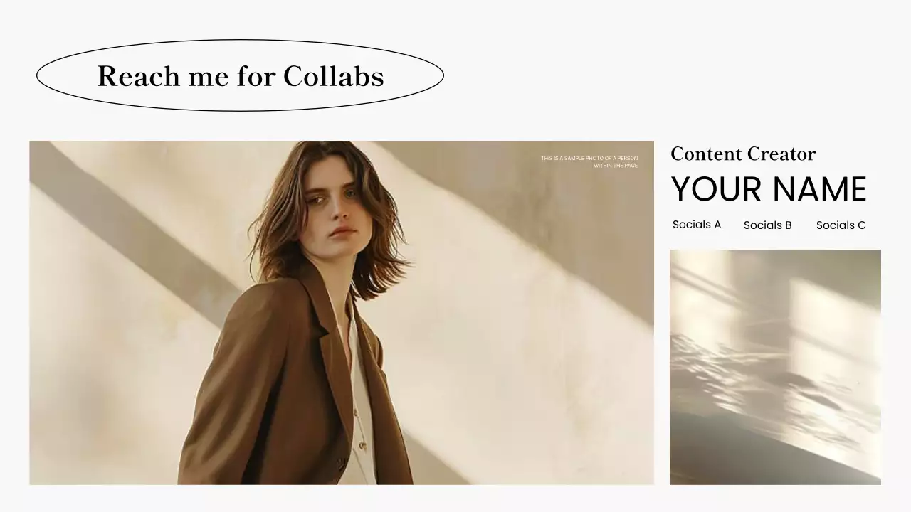 화이트 미니멀 콘텐츠 포트폴리오 프레젠테이션