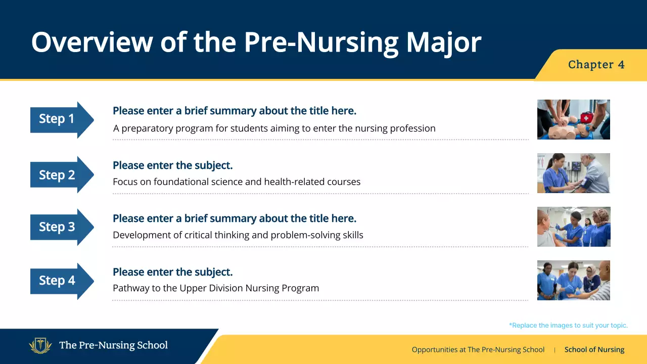 Blue Professional Nursing Guide Presentation