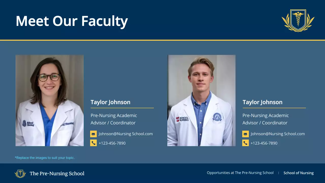 Blue Professional Nursing Guide Presentation