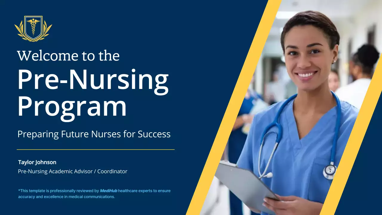 Blue Professional Nursing Guide Presentation
